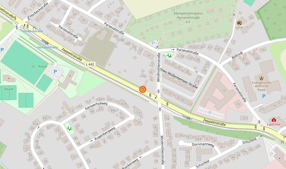 Bushaltestelle Windm&uuml;hlenstra&szlig;e